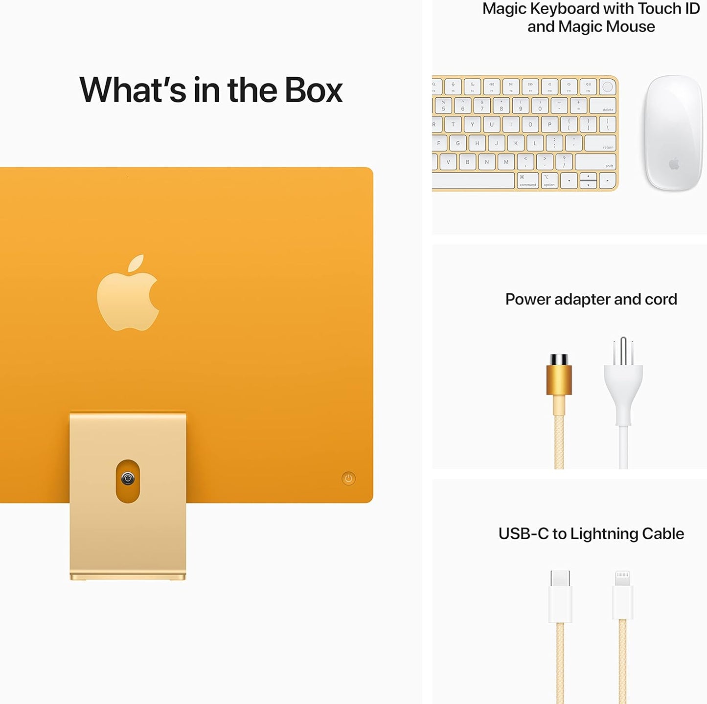 Apple MGPF3LL/A iMac M1 24-inch Yellow Renewed