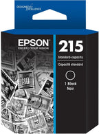 Epson T215120-S Ink Cartridge: 215 Black Standard Capacity