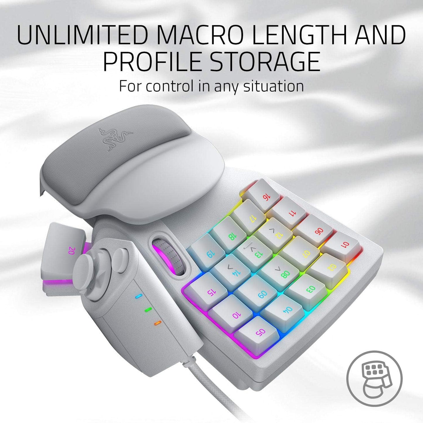 Razer RZ07-03110200-R3M1 Tartarus Pro Gaming Keypad White