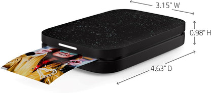 HP 1AS86A#B1H Sprocket Instant Photo Printer, Black