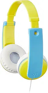 JVC HAKD7Y Kid Safe Volume Limiter Headphones - Yellow