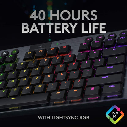 Logitech G915 TKL Wireless RGB Gaming Keyboard Clicky Renewed