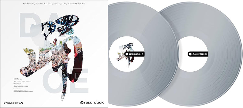 Pioneer DJ RB-VD2-CLPDJ Transparent Rekordbox Control Vinyl Pair — main product image