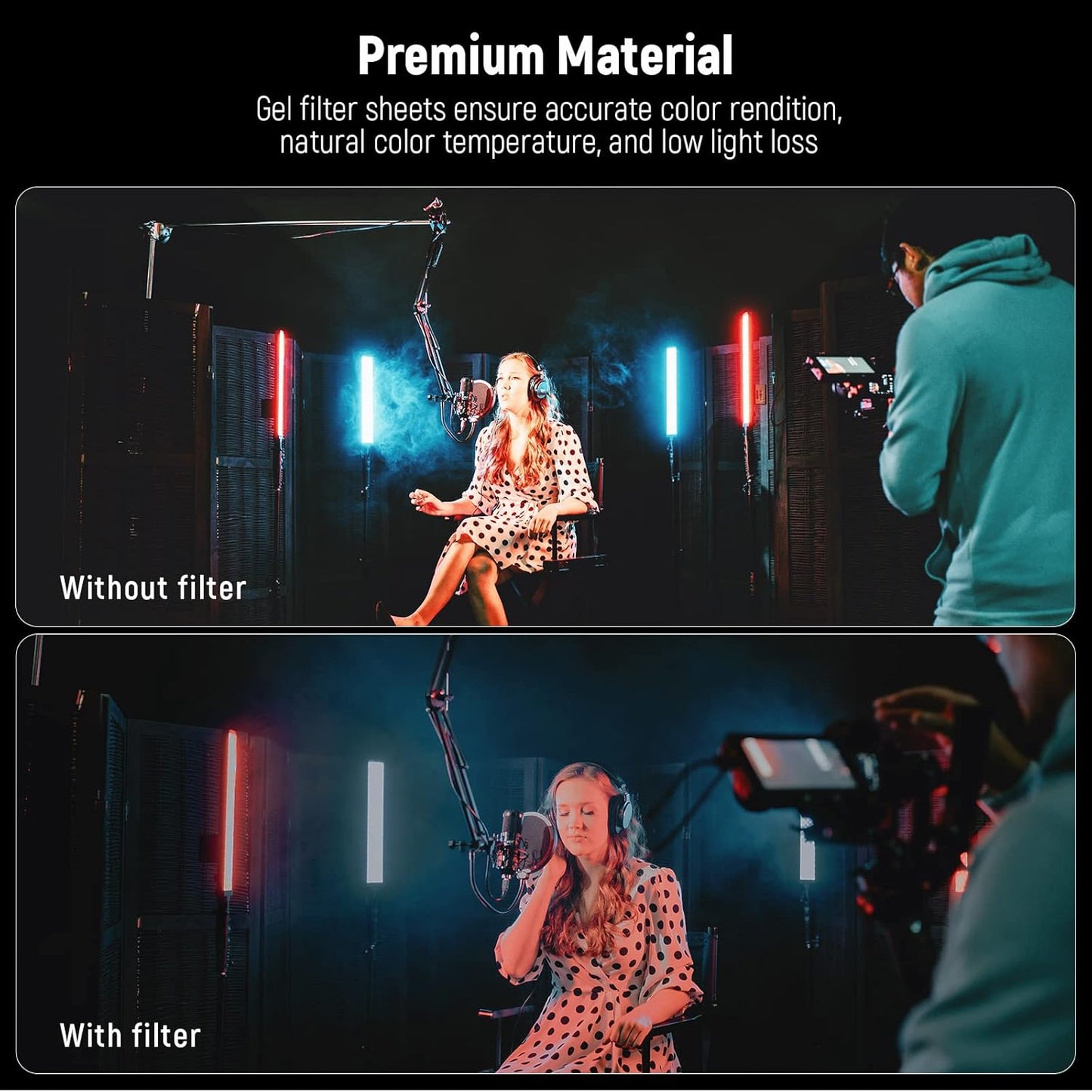 Neewer FL-20: ND Gel Filter Set for Studio Lighting