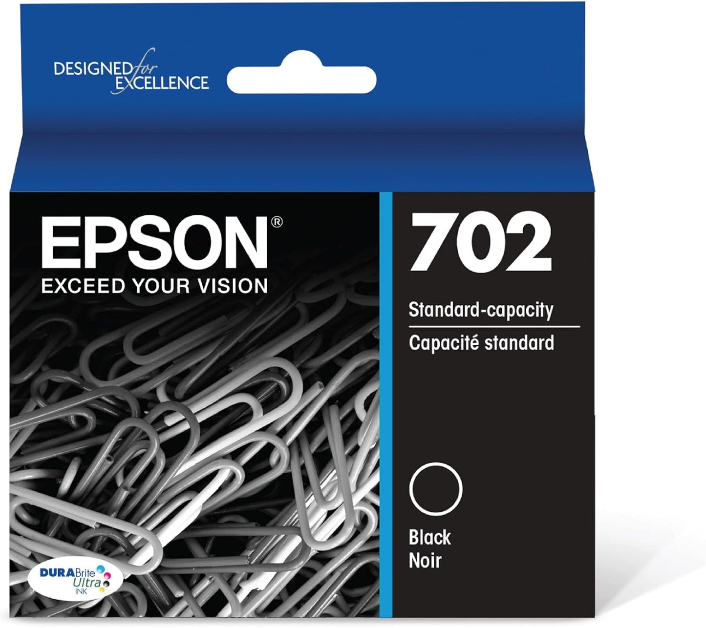 Epson T702120-S 702 Black Ink Cartridge Standard Capacity
