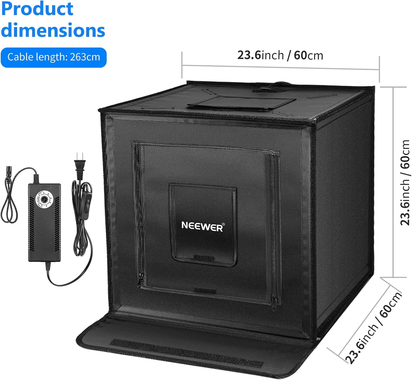 Neewer 10095172 24" Portable Photo Studio Light Box