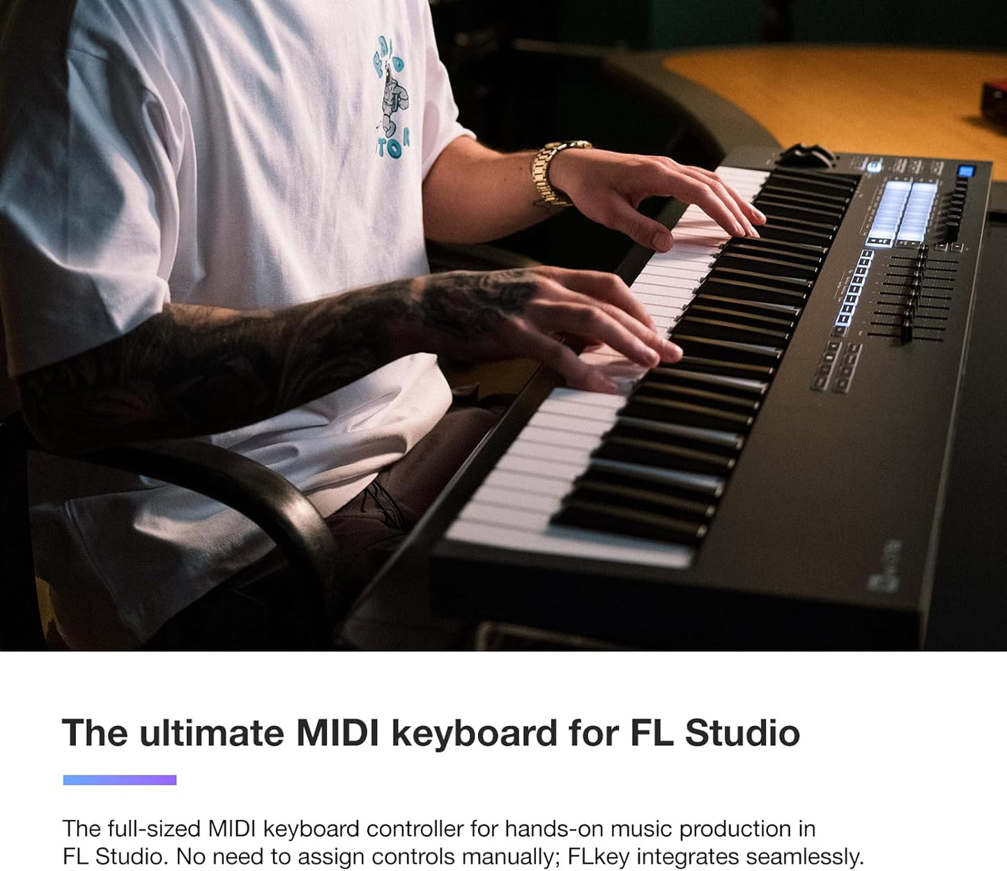 Novation FLkey 49 Keys MIDI Keyboard for FL Studio Music Production