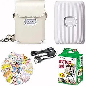 Fujifilm Instax Mini Link 2 Smartphone Printer Bundle