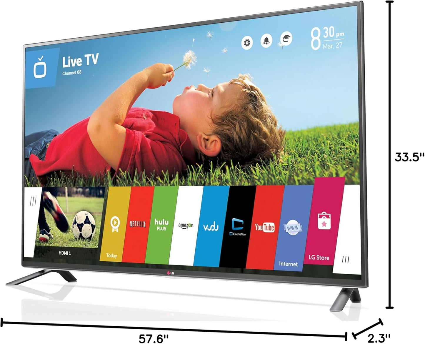 LG 65LB7100 65-Inch 1080p 120Hz 3D Smart LED TV