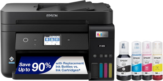 Epson ET-4850 EcoTank Wireless All-in-One Supertank Printer