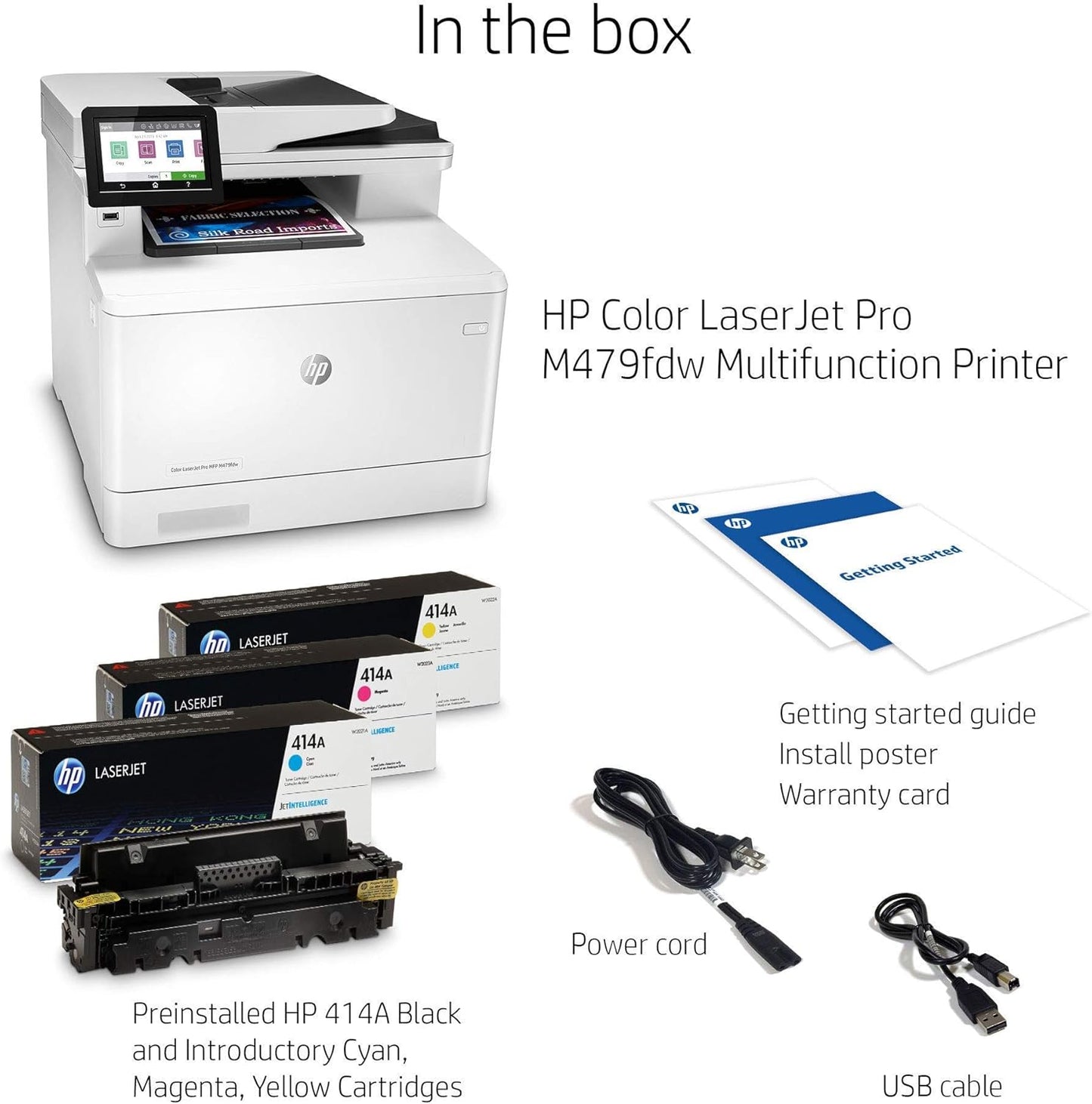 HP M479fdw Color LaserJet Pro Printer Renewed
