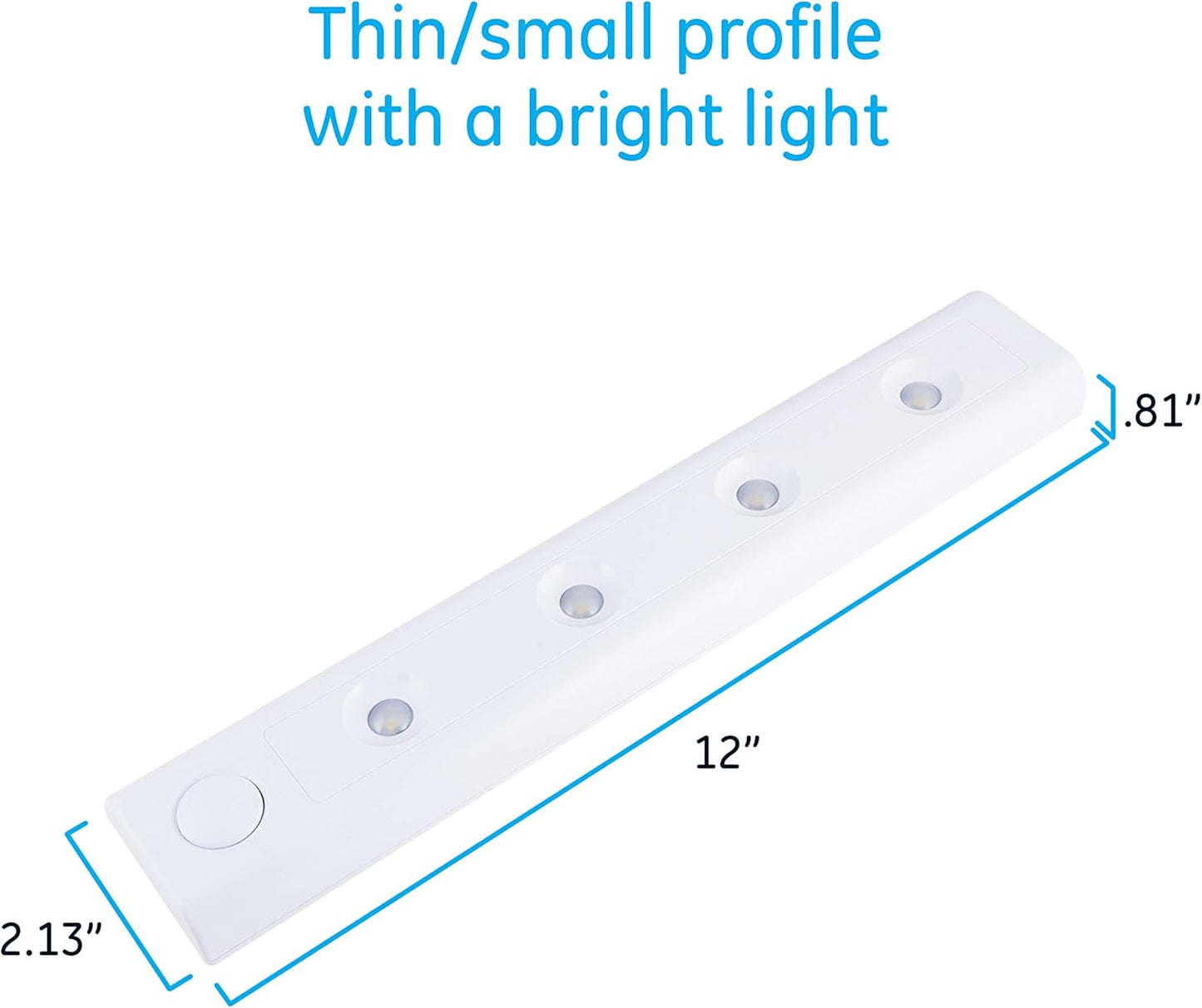 GE 38557 LED Under Cabinet Light 12 Inch Battery Operated