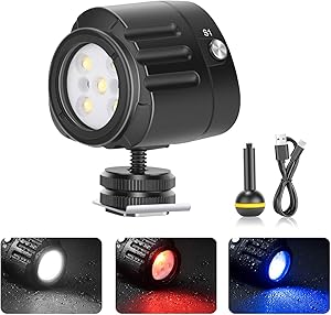 Neewer 10096121 Underwater Dive Light - 130ft Waterproof Video
