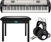 Korg SV 288S 88-Key Stage Piano Bundle Speakers Bench Headphones