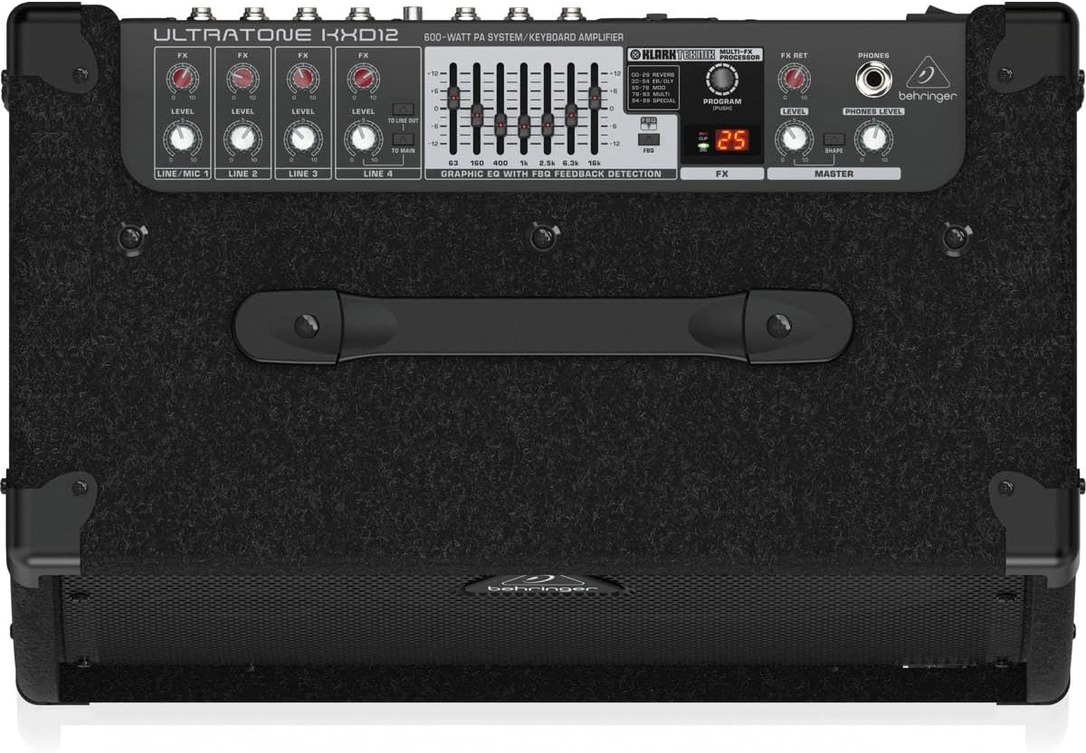 Behringer KXD12 600W Ultratone Keyboard Amplifier - 12" Speaker