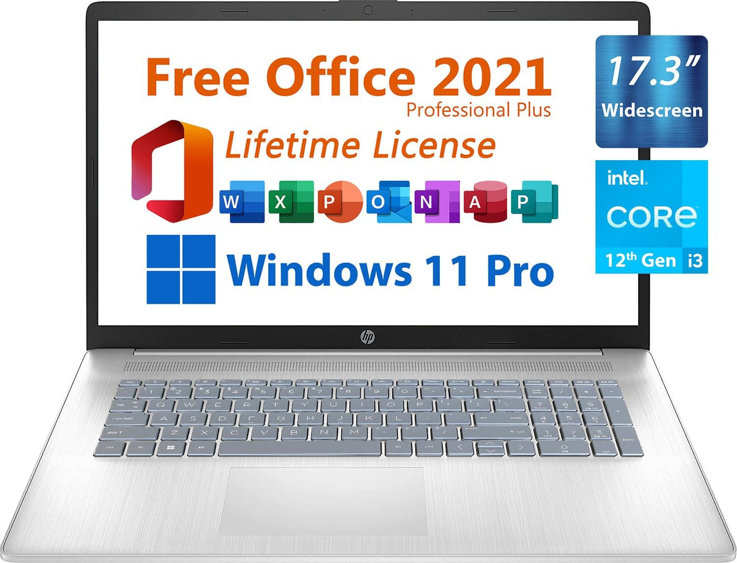 HP 17-cn2083dx i3 Business Laptop + MS Office