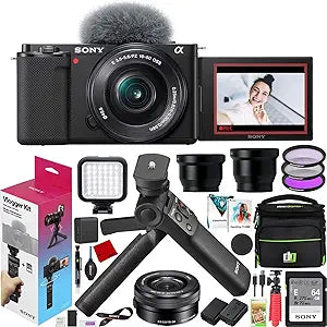 Sony E3SNILCZVE10LB ZV-E10 Vlogger Kit 16-50mm Lens