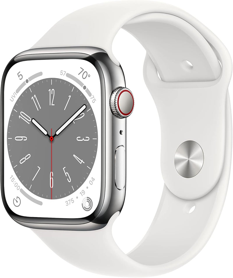 Apple Watch Series 8 GPS + Cellular 45mm Stainless Steel — main product image