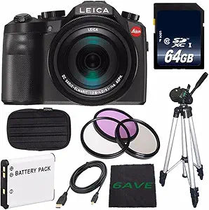 Leica LEIVLUXTYP114BK-41 V-LUX Digital Camera Bundle