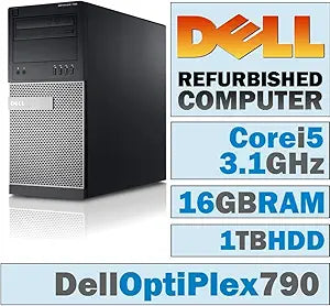 Dell OptiPlex 790 MT i5 Desktop - 16GB, 1TB