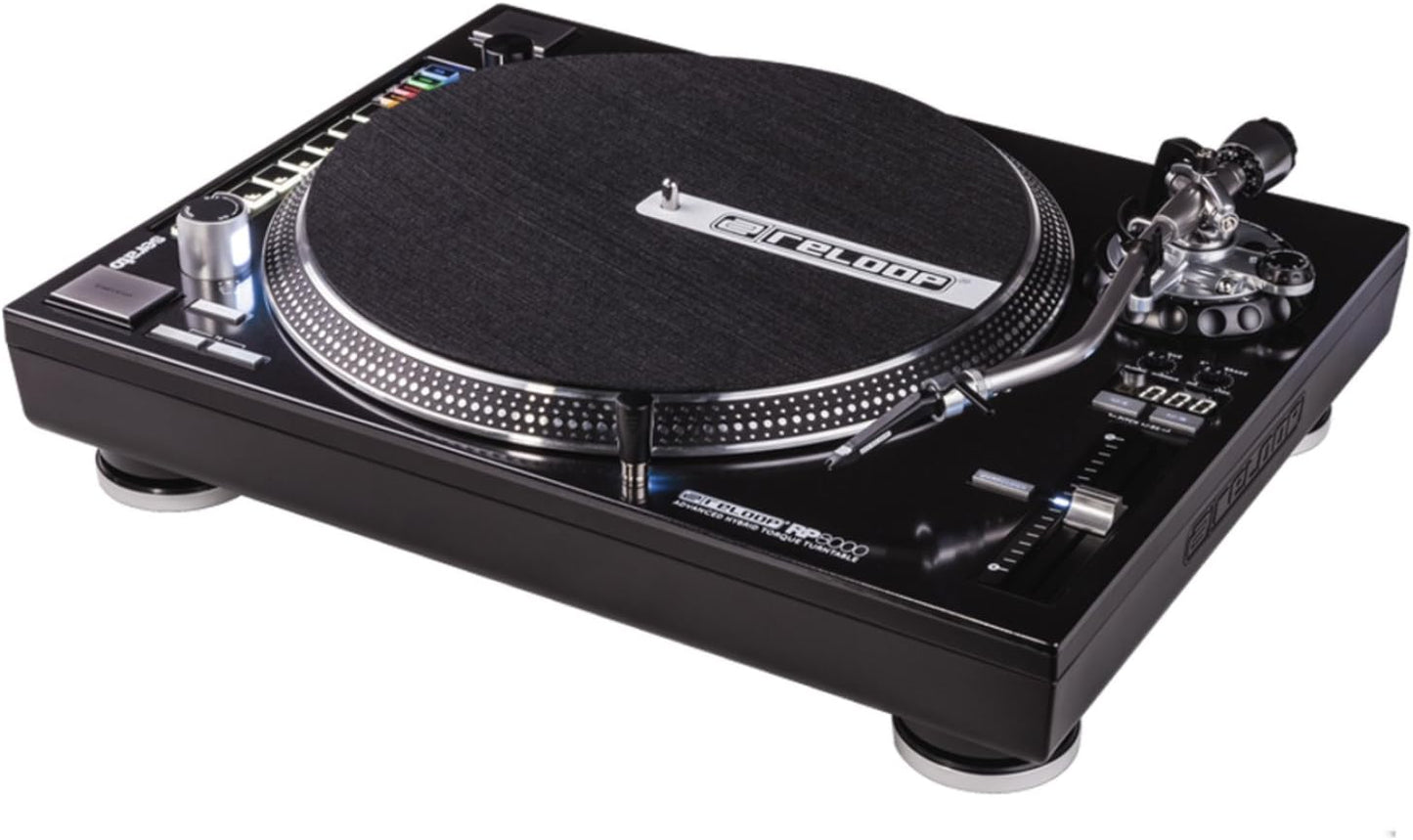 Reloop RP-8000 MK2 Hybrid Torque Turntable Direct Drive Black