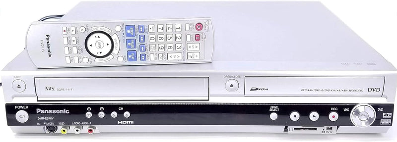 Panasonic DMR-ES46VS VHS/DVD Recorder - Silver Combo Player — main product image