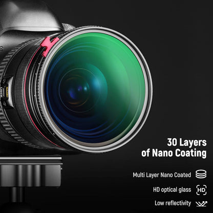 Neewer 82mm Black Diffusion 1/4 ND2-ND32 Filter