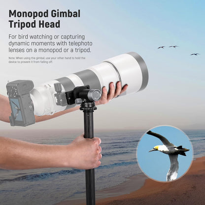 Neewer 10104457 Monopod Gimbal Head with QR Clamp