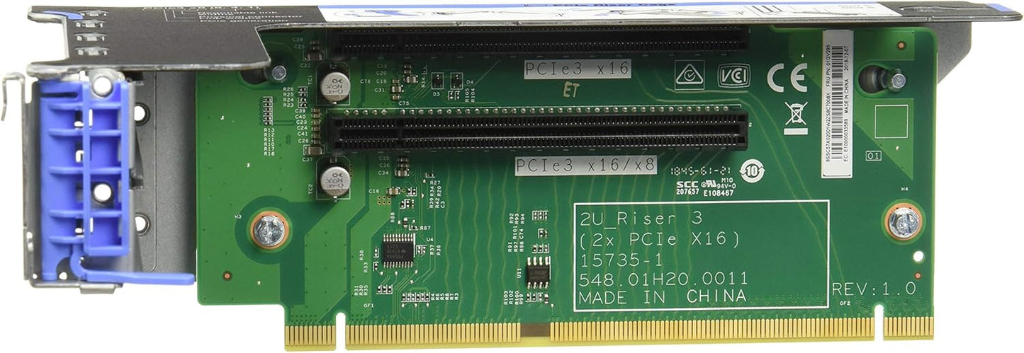 Lenovo 7XH7A02679 SR550/SR590/SR650 PCIe FH Riser Kit