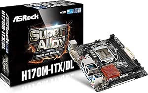 ASRock H170M-ITX/DL Mini ITX DDR4 Motherboard — main product image