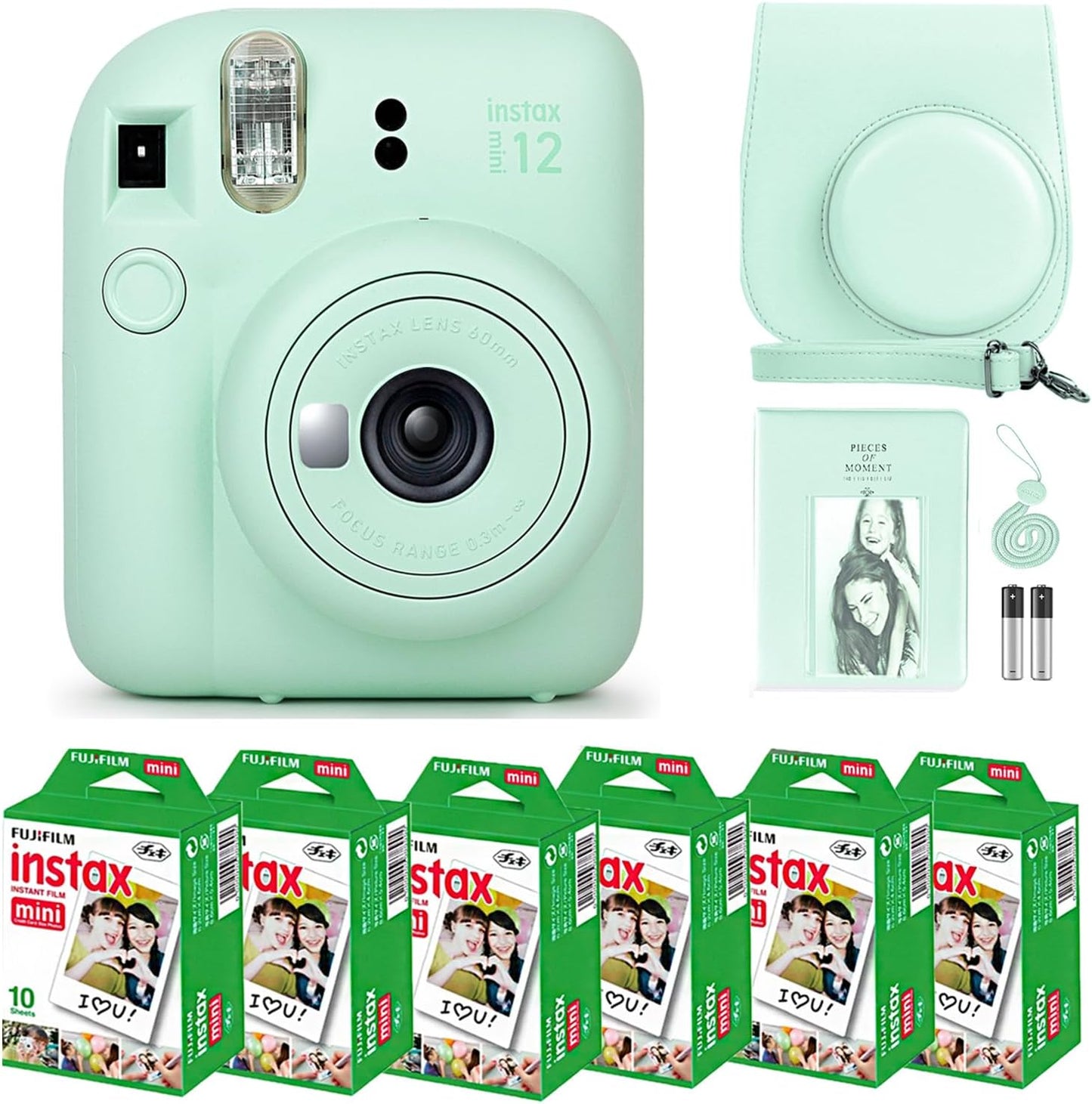 Fujifilm Instax Mini 12 Instant Camera Bundle Mint