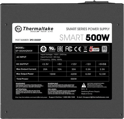 Thermaltake PS-SPD-0500NPCWUS-W Smart 500W 80+ White PSU