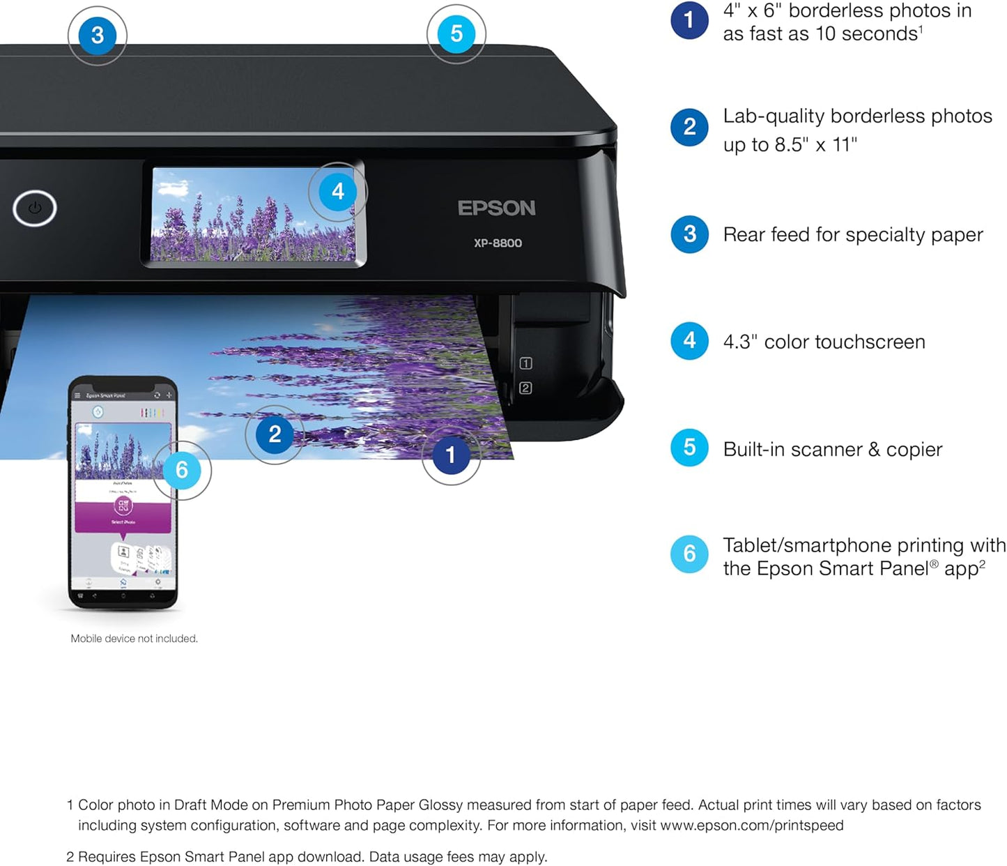Epson C11CL73201 Expression Photo XP-8800 Wireless Printer
