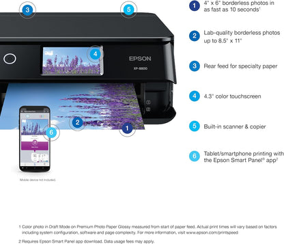 Epson C11CL73201 Expression Photo XP-8800 Wireless Printer