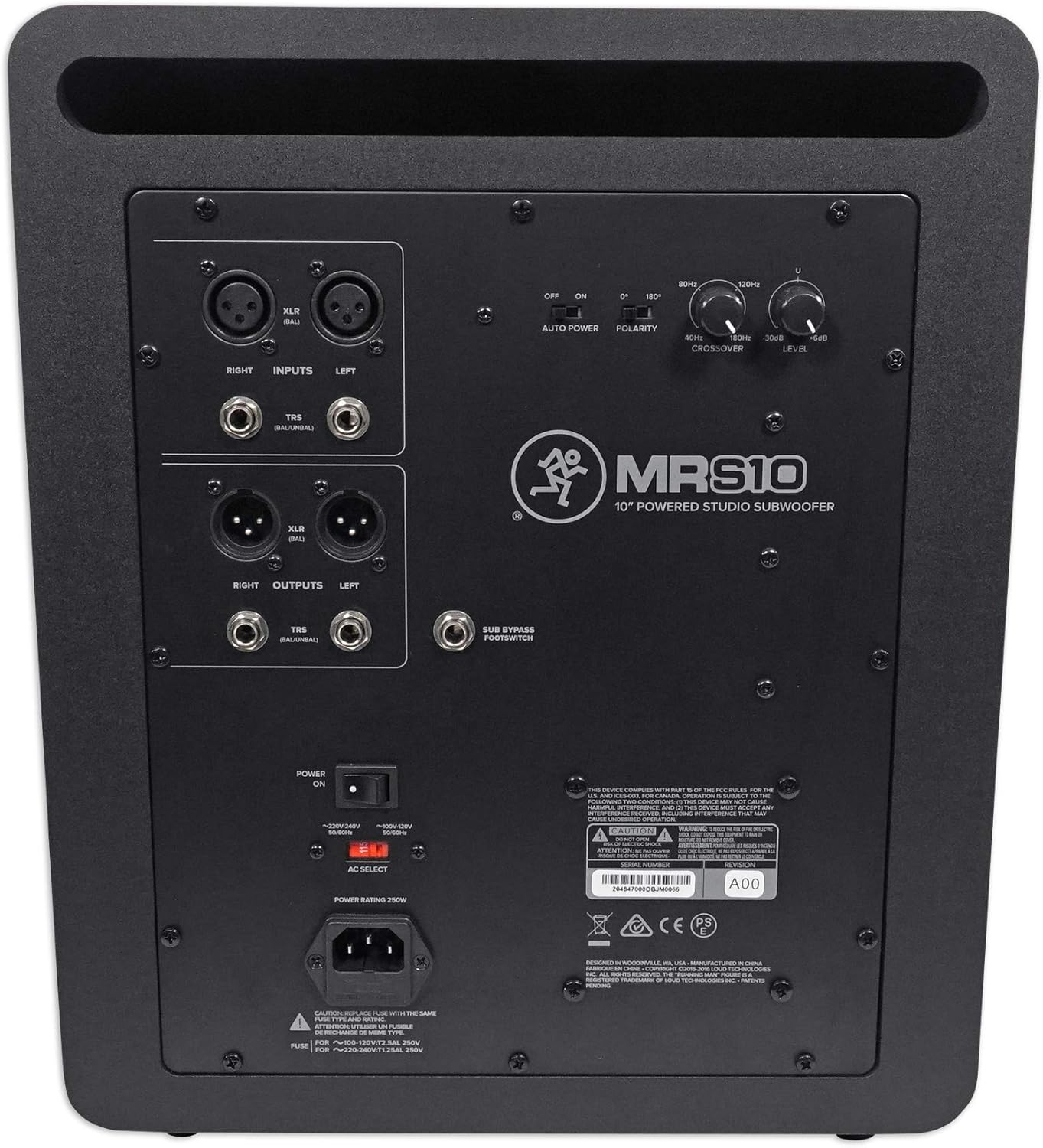Mackie MRS10+RMF1 Studio Subwoofer & Mic Isolation Shield Bundle