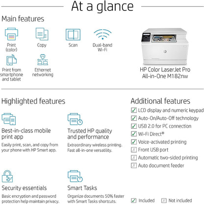 HP 7KW55A#BGJ Color LaserJet Pro Wireless Printer