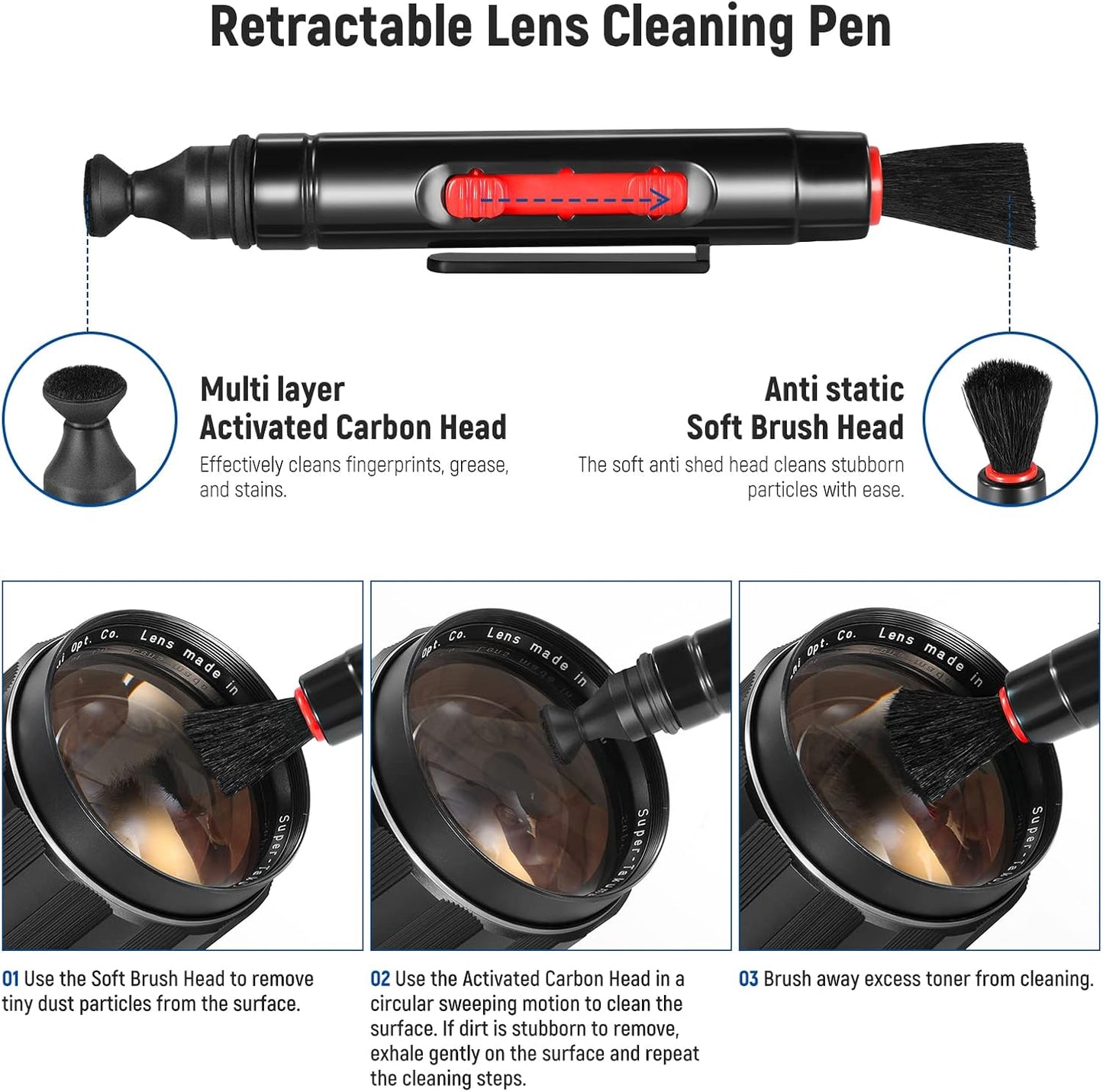 Neewer 10089684 67mm ND Filter Kit with Cleaning Pen