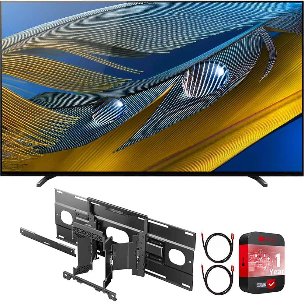 Sony E44SNXR65A80J 65" 4K OLED TV Bundle Wall Mount