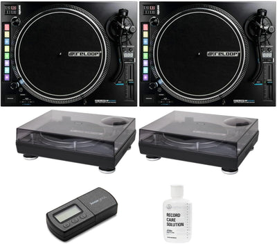 Reloop RP-8000 MK2 Advanced Hybrid MIDI Turntable Bundle