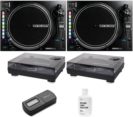 Reloop RP-8000 MK2 Advanced Hybrid MIDI Turntable Bundle
