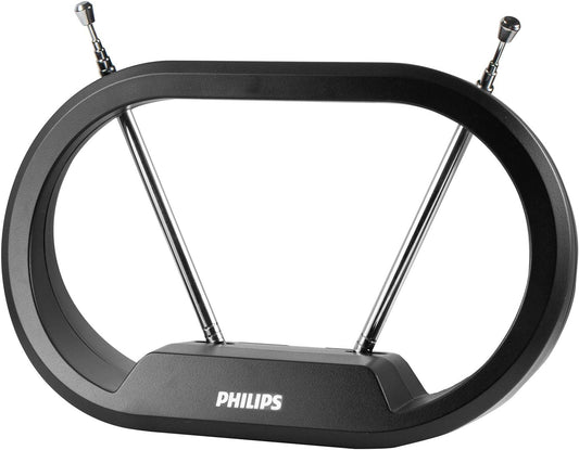 Philips SDV7114A/27 Modern Loop Indoor TV Antenna 4K VHF UHF
