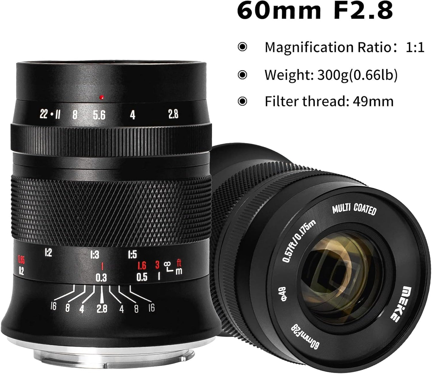 Meike 60mm F2.8 Macro Lens Fuji X Mount