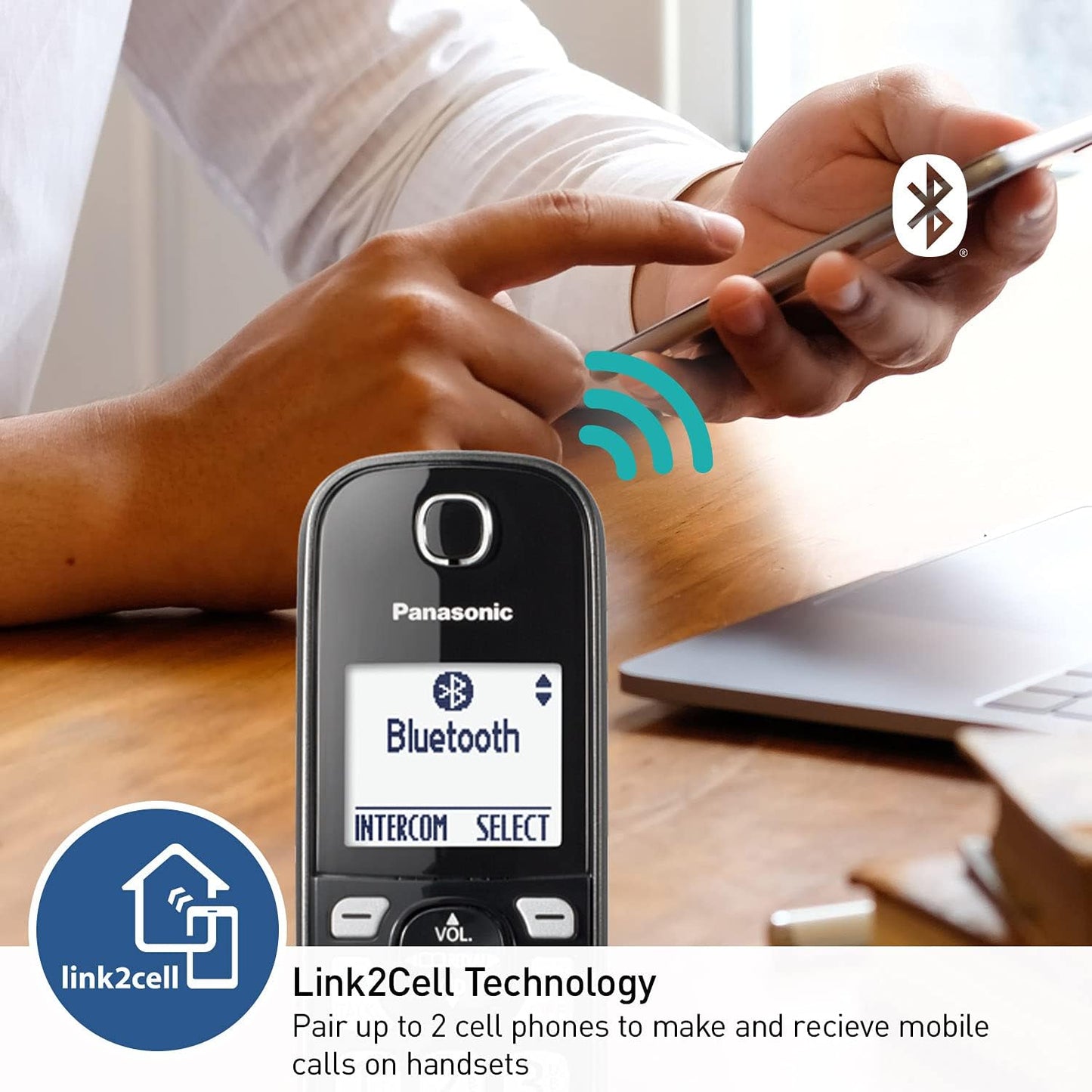 Panasonic KX-TGD663M Cordless Phone 3 Handsets Bluetooth