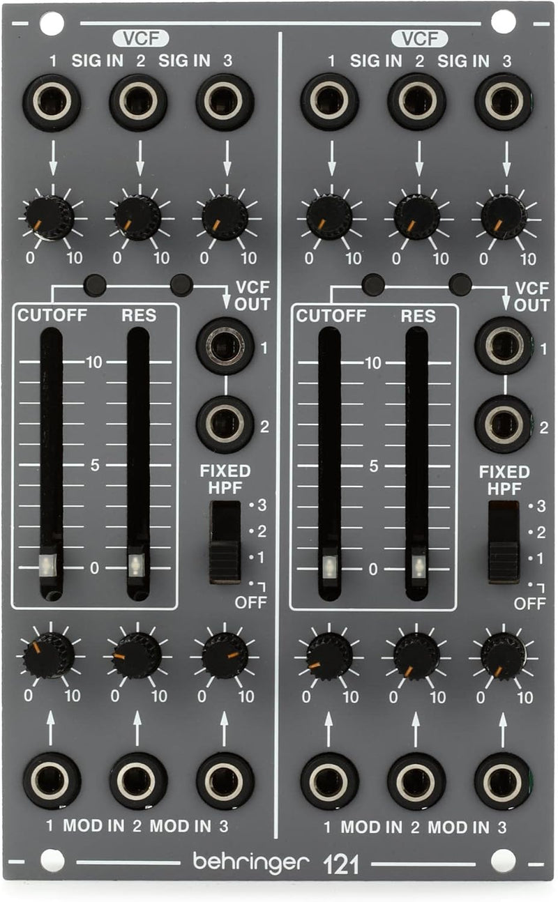 Behringer 121 Dual VCF Eurorack Analog Filter — main product image