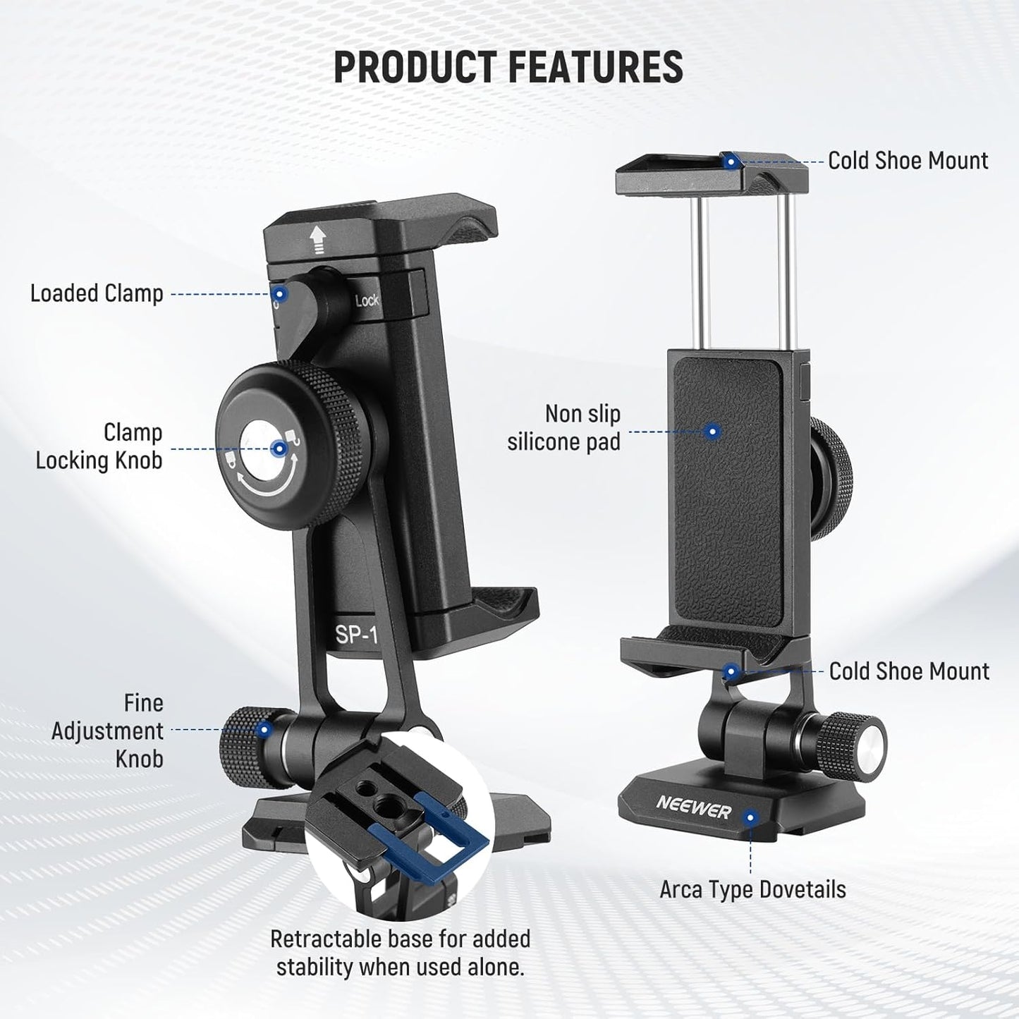 Neewer SP-18 Phone Tripod Mount Arca Swiss