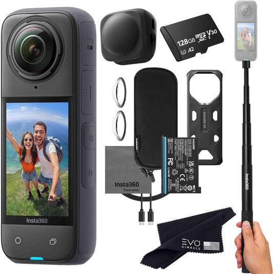 Insta360 X4_SELFIE-STICK_ 8K 360 Action Camera Bundle