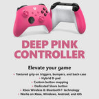 Microsoft QAU-00082 Xbox Core Wireless Controller, Deep Pink