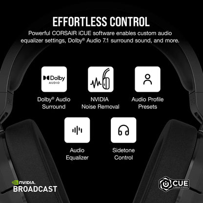 Corsair CA-9011280-NA HS55 Wireless Gaming Headset (Renewed)