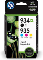 HP 935/934XL Ink Cartridge Combo Pack - Color, Black