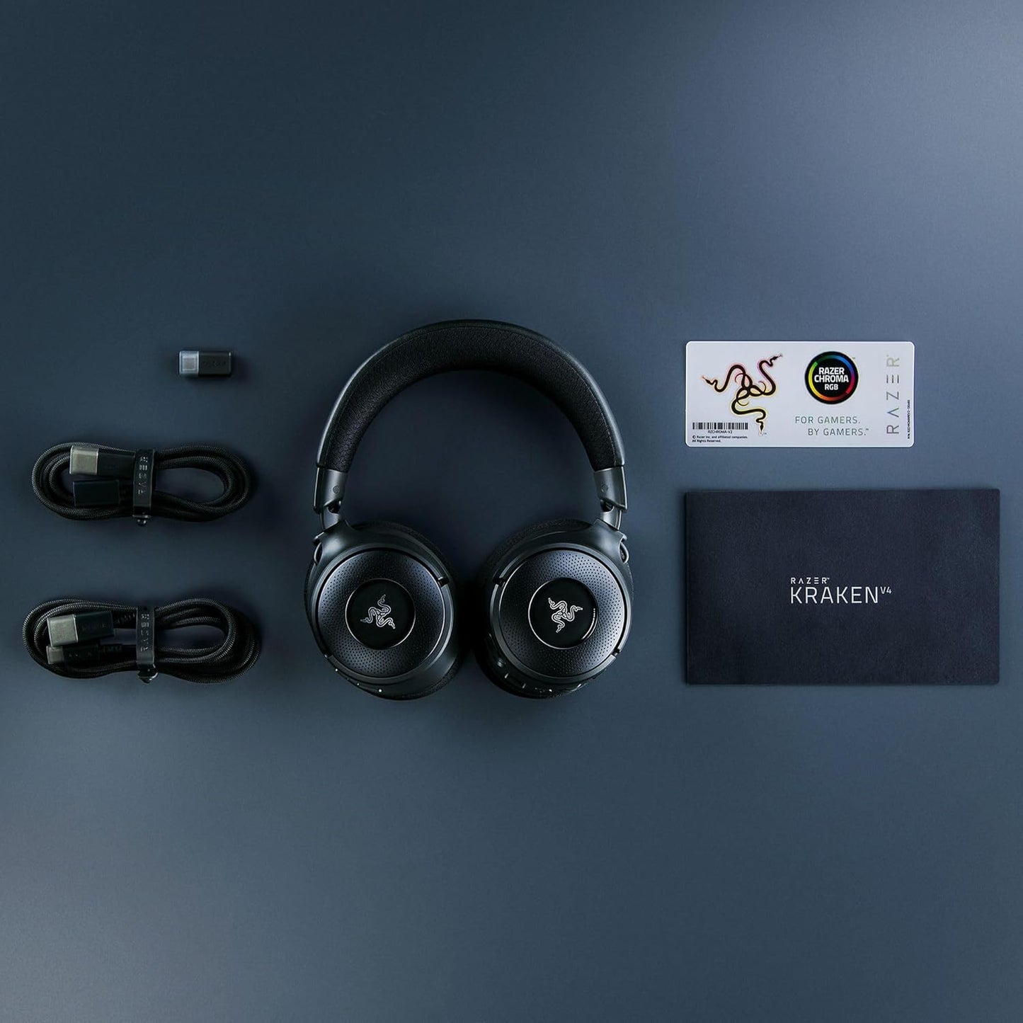Razer Kraken V4 Wireless Gaming Headset RGB Mic Renewed